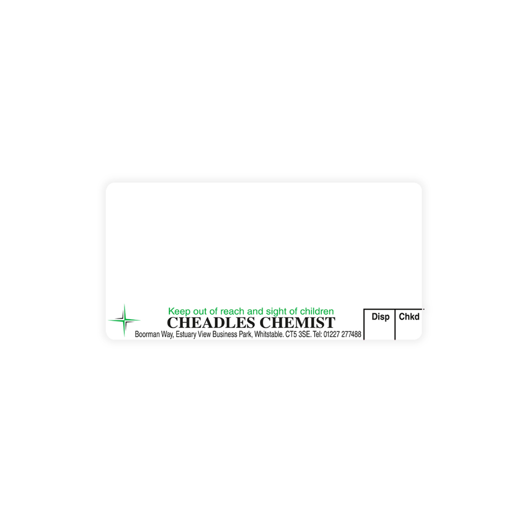 Cheadles Pharmacy Boorman Way Labels