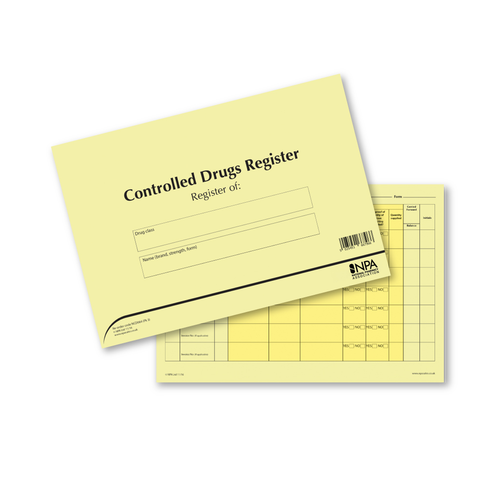 [NCD064] Controlled Drug Registers 64 Pages