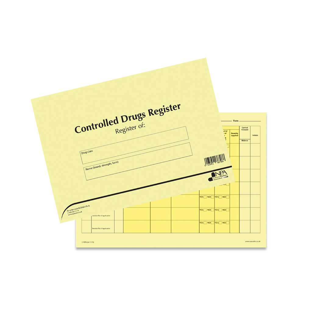 [NCD064] Controlled Drug Registers 64 Pages