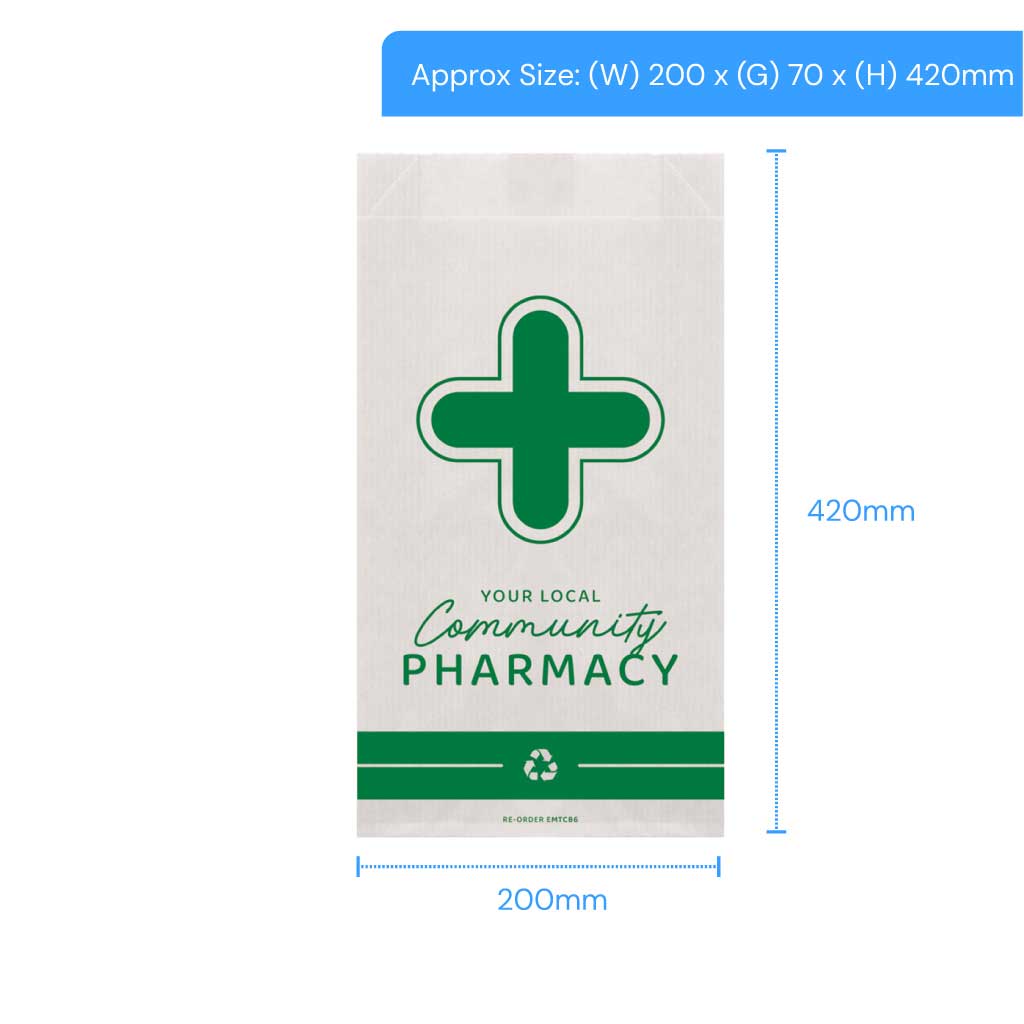 pharmacy counter bags large