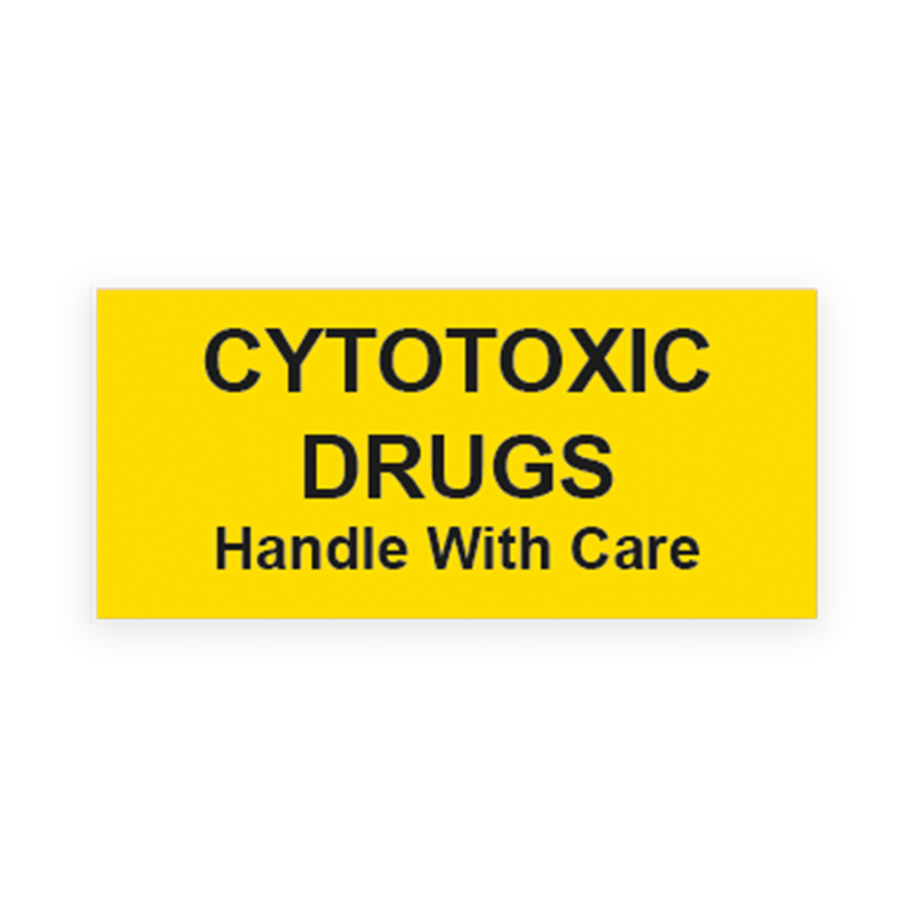 Cytotoxic Labels Square 26x12mm