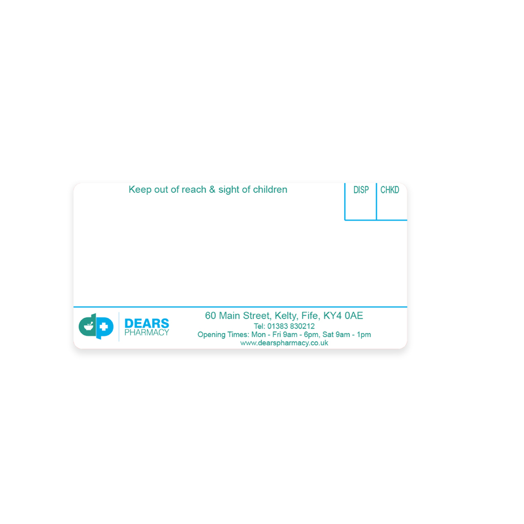 Dears Pharmacy Main St Dispensing Labels