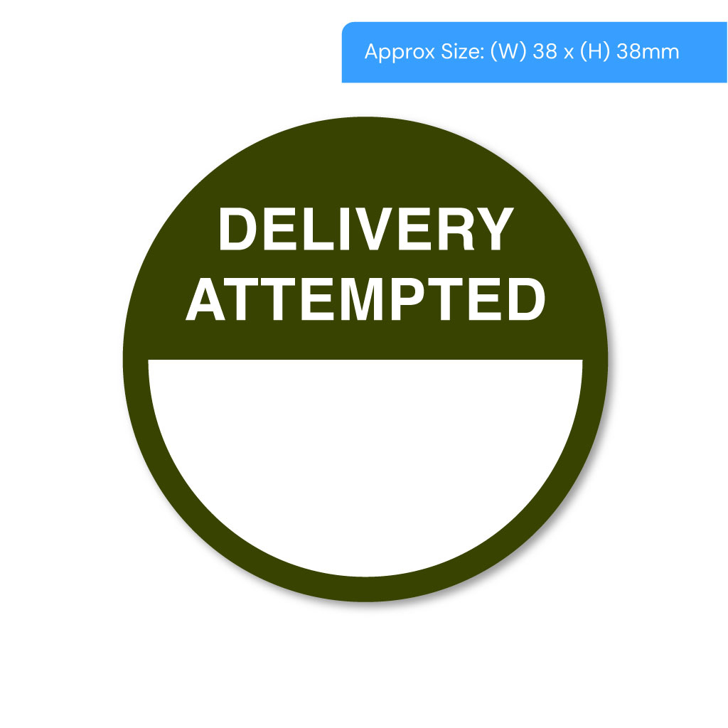 [STI1000DA] Delivery Attempted Alert Labels