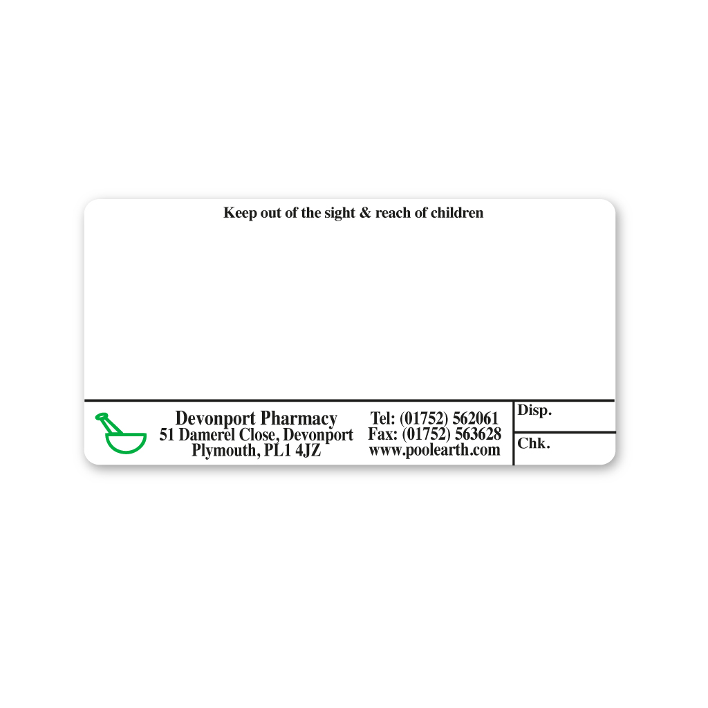 [EMT236B] Devonport Pharmacy Labels