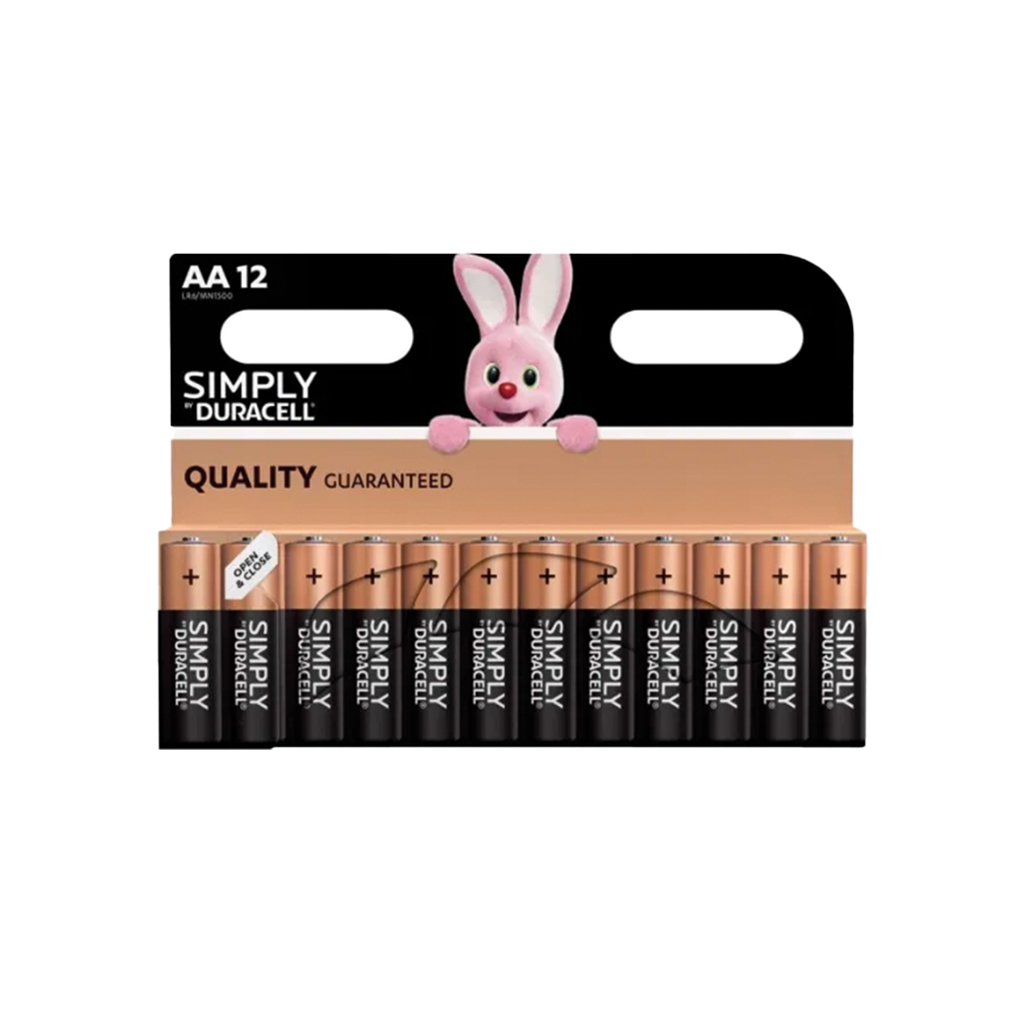 [S5938] Duracell Simply AA Card of 12
