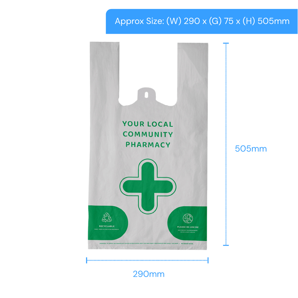 Pharmacy vest carrier bags