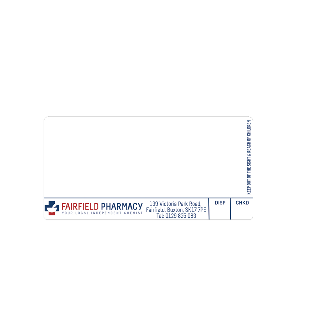 Roshban Fairfield Pharmacy Labels