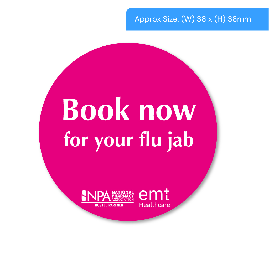 Flu Jab Alert Labels