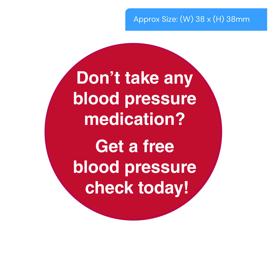 [PAYDENSBP] Free Blood Pressure Check Alert Labels Paydens