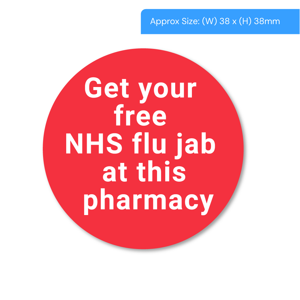 Free NHS Flu Jab Labels