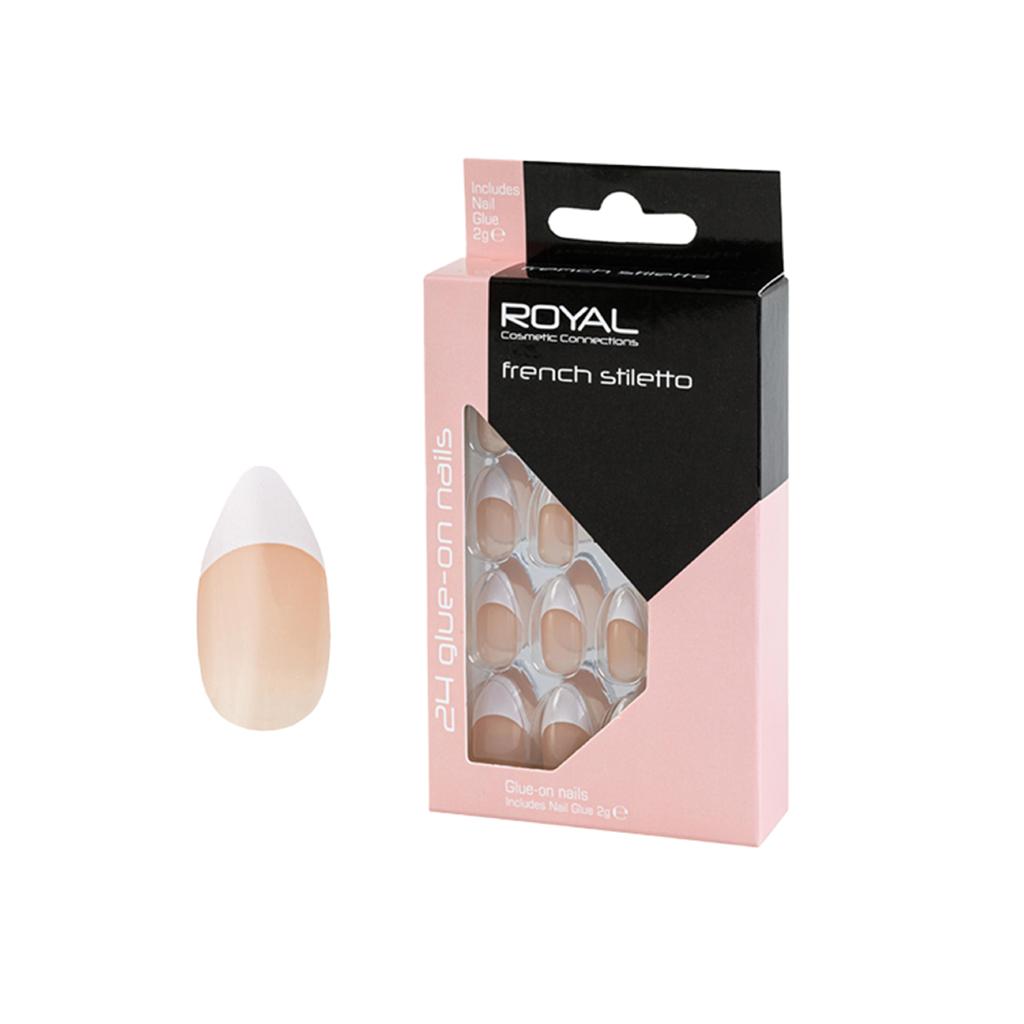 [NNAI156] French Stiletto Nail Tips & 3g Glue