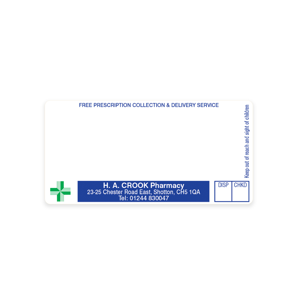 HA Crook Pharmacy Labels
