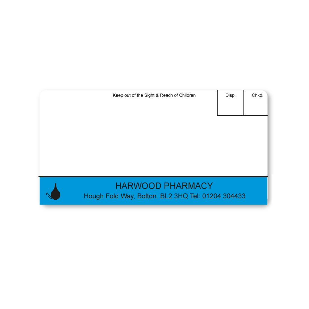 4 Court Pharmacy   Harwood Labels