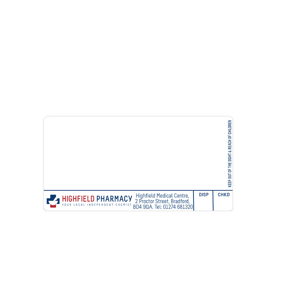 Roshban Highfield Pharmacy Labels