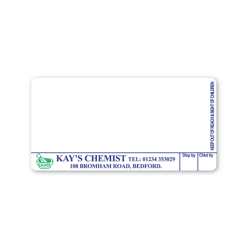 Kays Chemsit Labels (Bedford)