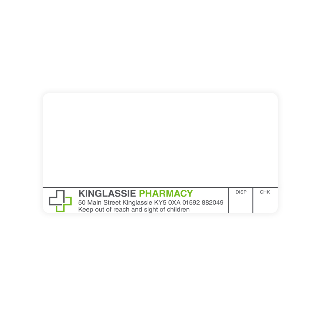 Kinglassie Pharmacy Labels