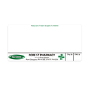 M&D Green Fore Street Pharmacy Labels