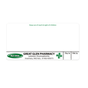 M&D Green Great Glen Pharmacy Labels