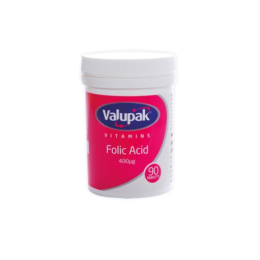 Valupak Folic Acid 400mg 90 Tablets