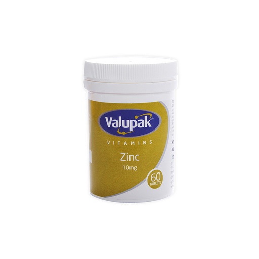 Valupak Zinc 10mg 60 Tablets