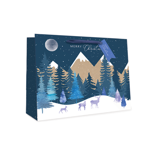 Midnight Forest Design Large Gift Bag 
