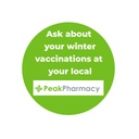 Peak Pharmacy Winter Vaccinations Alert Labels