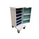 21 tray compact unit dosage trolley