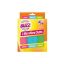 Buzz Microfibre Cloths 3Pk (320536)